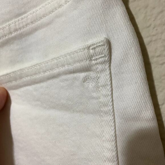 Madewell Jeans Women Size 27 White Perfect Vintage 90s High-Rise Raw-Hem Mom NWT - Picture 6 of 11